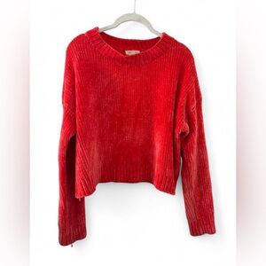 Silence + Noise Neon Orange Women's Sweater